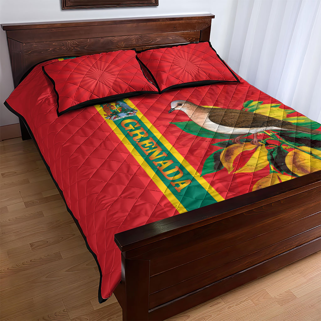 Grenada Dove Nutmeg Quilt Bed Set Island of Spice Proud