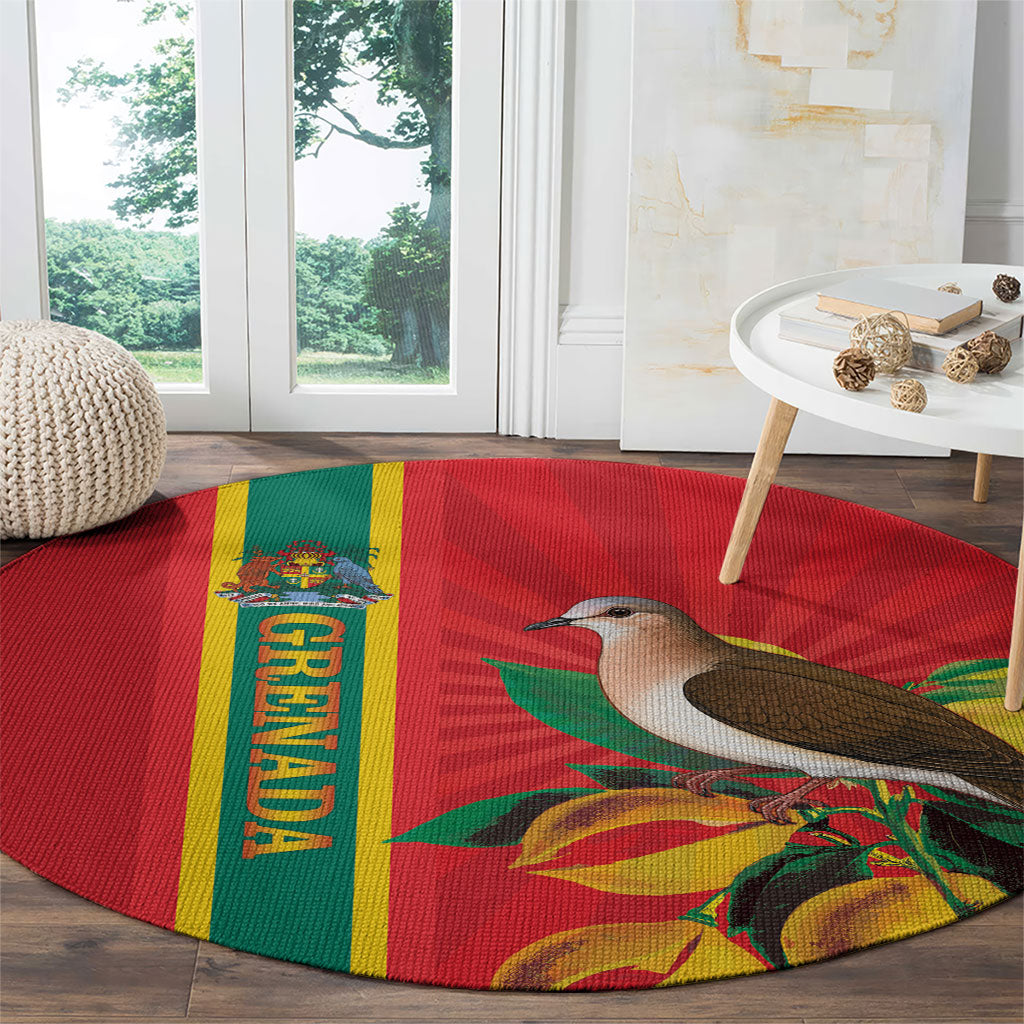 Grenada Dove Nutmeg Round Carpet Island of Spice Proud
