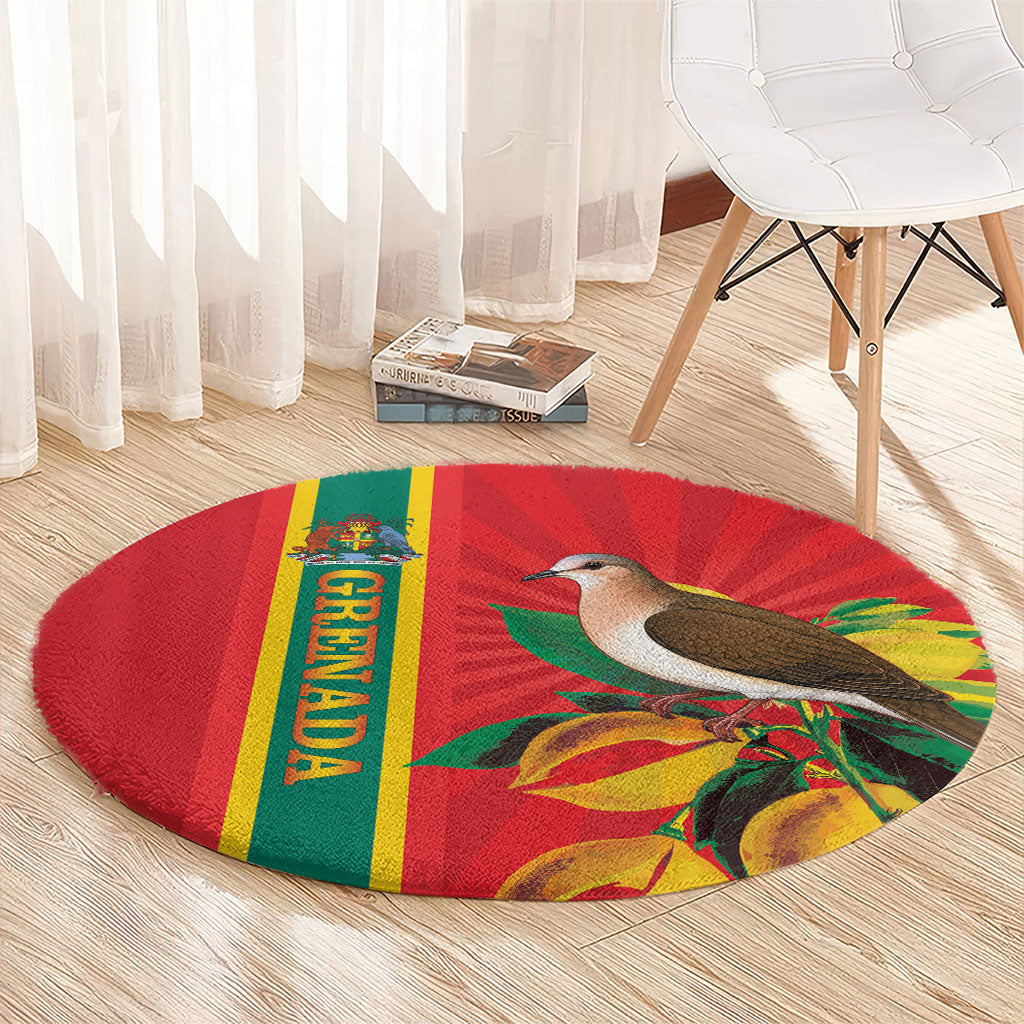 Grenada Dove Nutmeg Round Carpet Island of Spice Proud