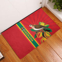 Grenada Dove Nutmeg Rubber Doormat Island of Spice Proud