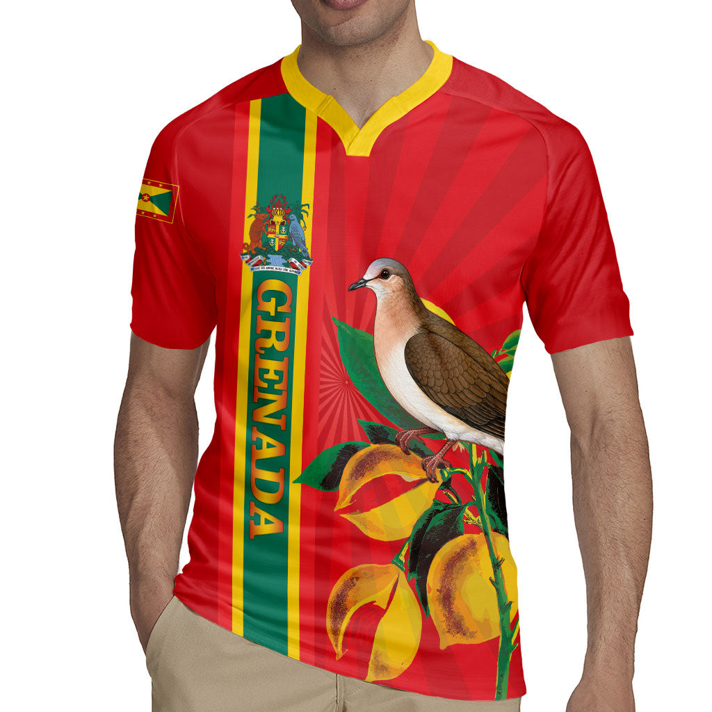 Grenada Dove Nutmeg Rugby Jersey Island of Spice Proud