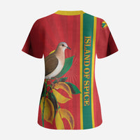 Grenada Dove Nutmeg Scrub Top Island of Spice Proud