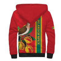 Grenada Dove Nutmeg Sherpa Hoodie Island of Spice Proud