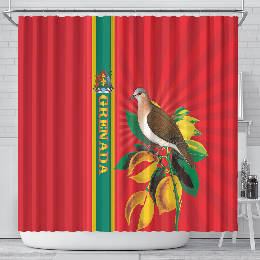 Grenada Dove Nutmeg Shower Curtain Island of Spice Proud