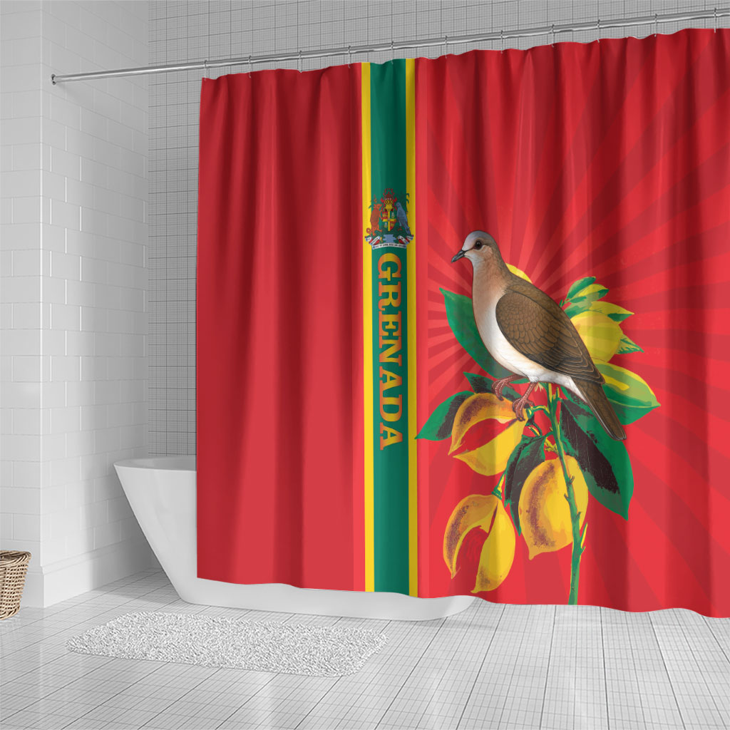 Grenada Dove Nutmeg Shower Curtain Island of Spice Proud