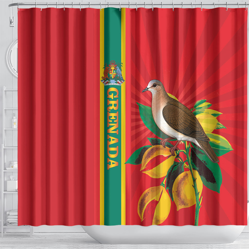 Grenada Dove Nutmeg Shower Curtain Island of Spice Proud