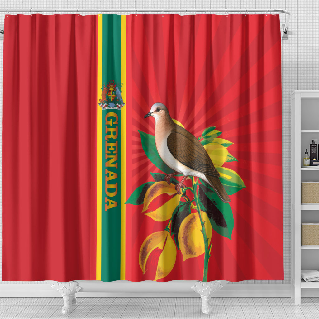 Grenada Dove Nutmeg Shower Curtain Island of Spice Proud