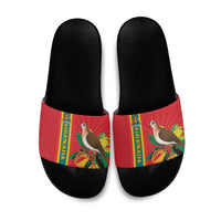 Grenada Dove Nutmeg Slide Sandals Island of Spice Proud