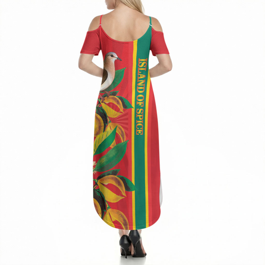 Grenada Dove Nutmeg Summer Maxi Dress Island of Spice Proud