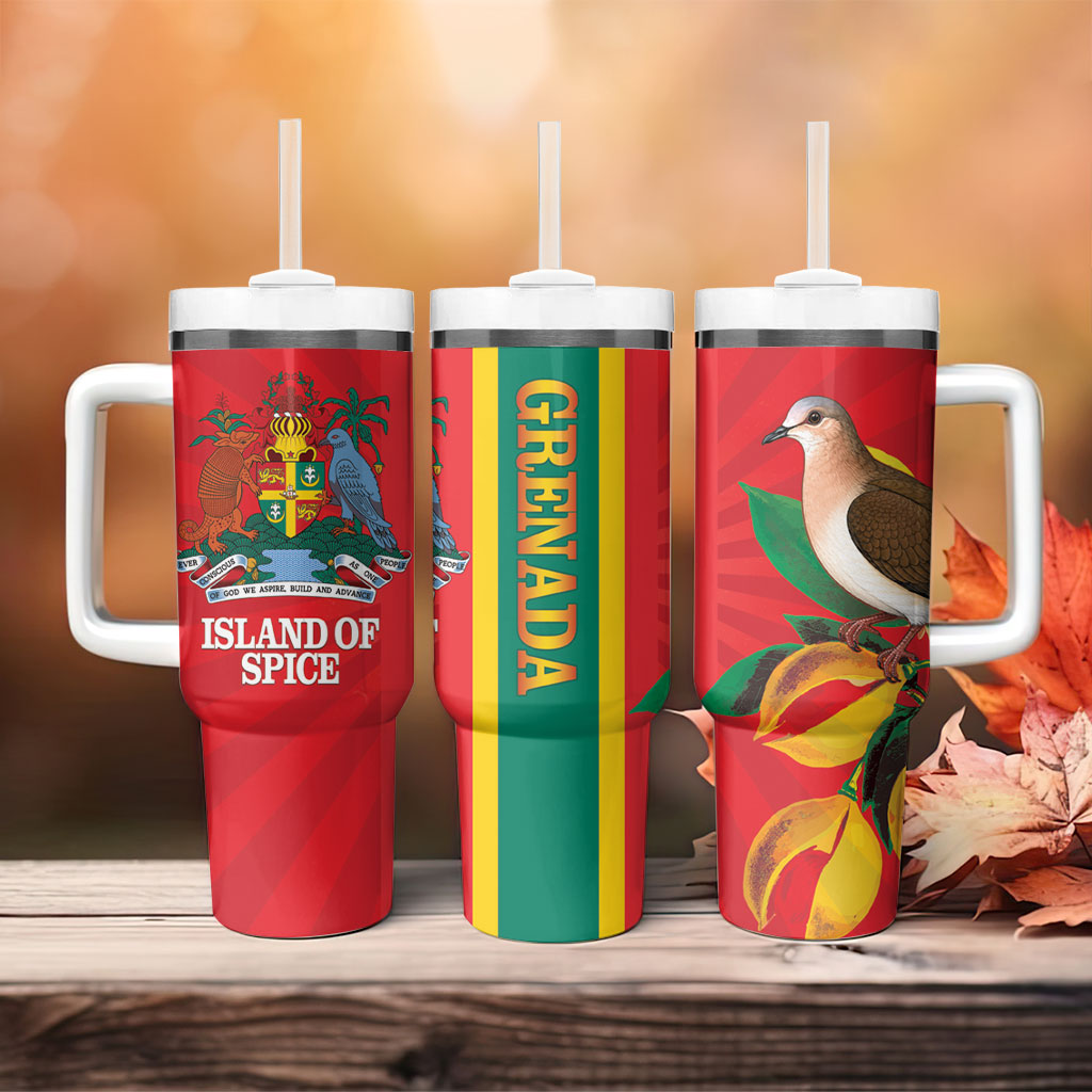 Grenada Dove Nutmeg Tumbler With Handle Island of Spice Proud