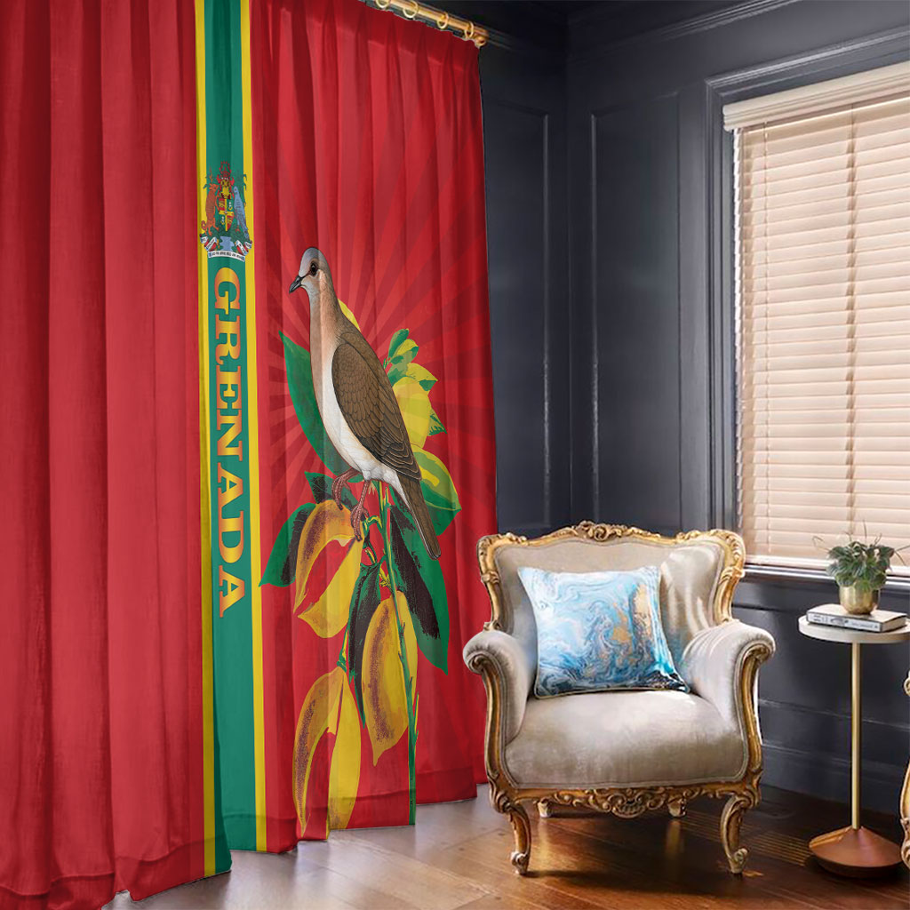 Grenada Dove Nutmeg Window Curtain Island of Spice Proud