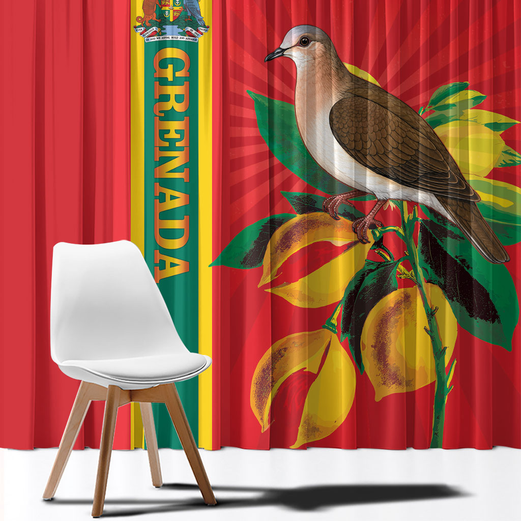 Grenada Dove Nutmeg Window Curtain Island of Spice Proud