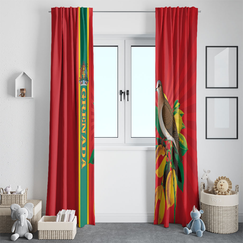 Grenada Dove Nutmeg Window Curtain Island of Spice Proud
