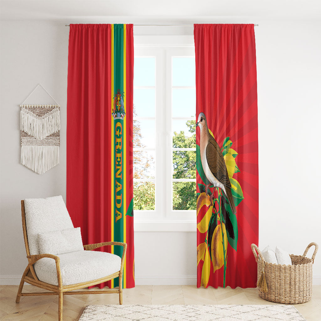 Grenada Dove Nutmeg Window Curtain Island of Spice Proud