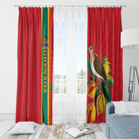 Grenada Dove Nutmeg Window Curtain Island of Spice Proud