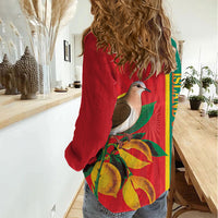 Grenada Dove Nutmeg Women Casual Shirt Island of Spice Proud