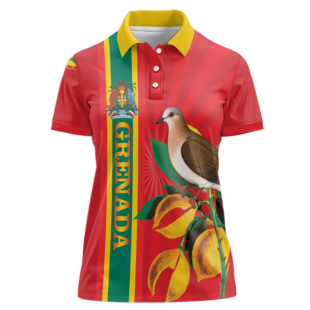 Grenada Dove Nutmeg Women Polo Shirt Island of Spice Proud