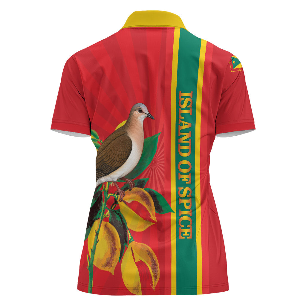 Grenada Dove Nutmeg Women Polo Shirt Island of Spice Proud