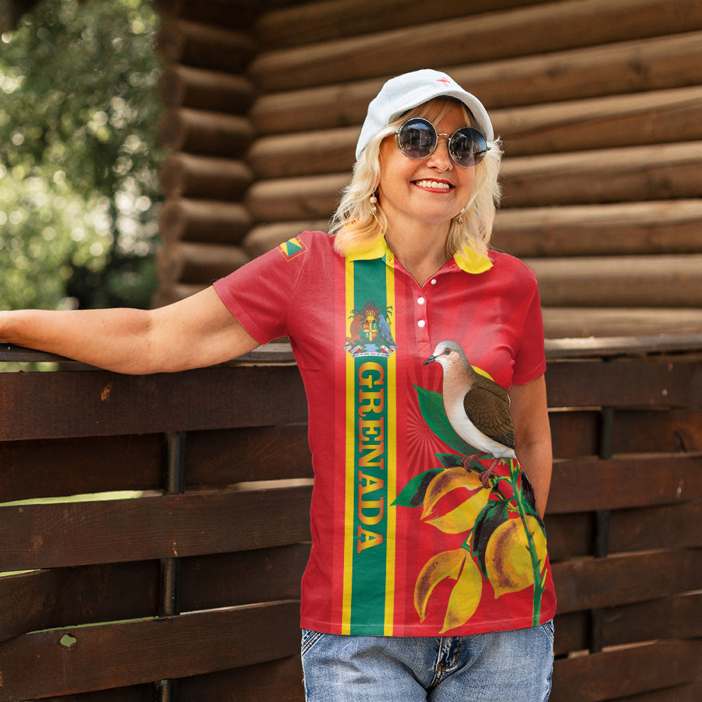 Grenada Dove Nutmeg Women Polo Shirt Island of Spice Proud
