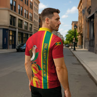Grenada Dove Nutmeg Zipper Polo Shirt Island of Spice Proud