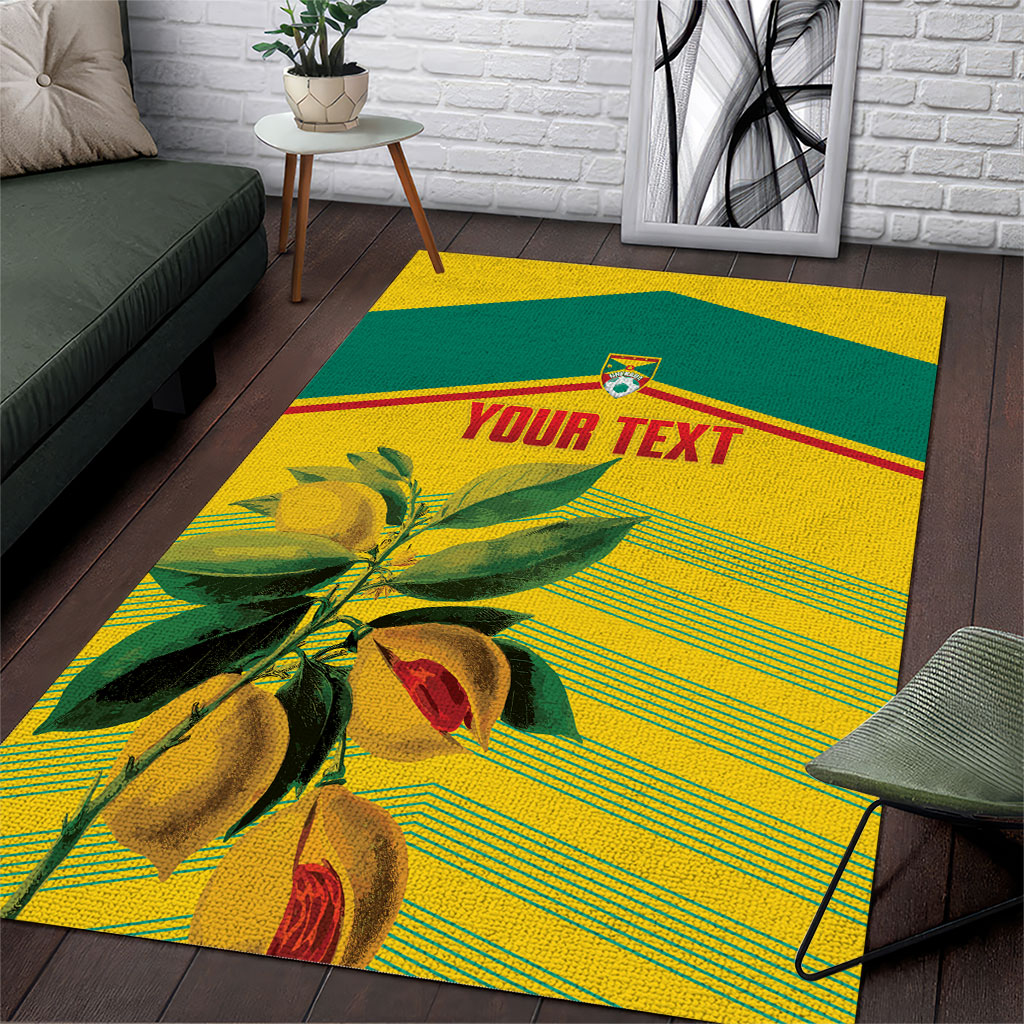 Grenada Football 2026 Custom Area Rug Go Spice Boys Nutmeg Yellow Version