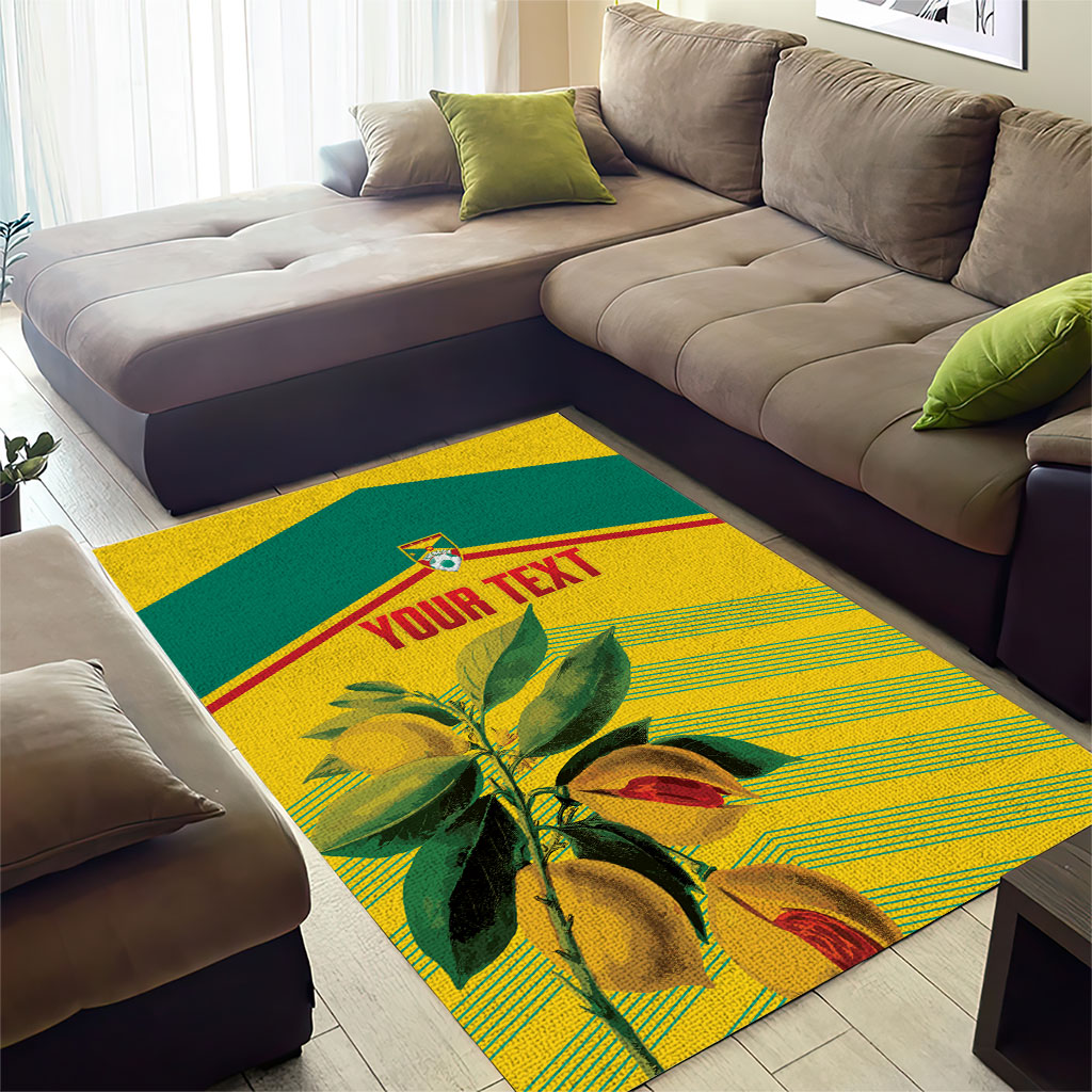 Grenada Football 2026 Custom Area Rug Go Spice Boys Nutmeg Yellow Version