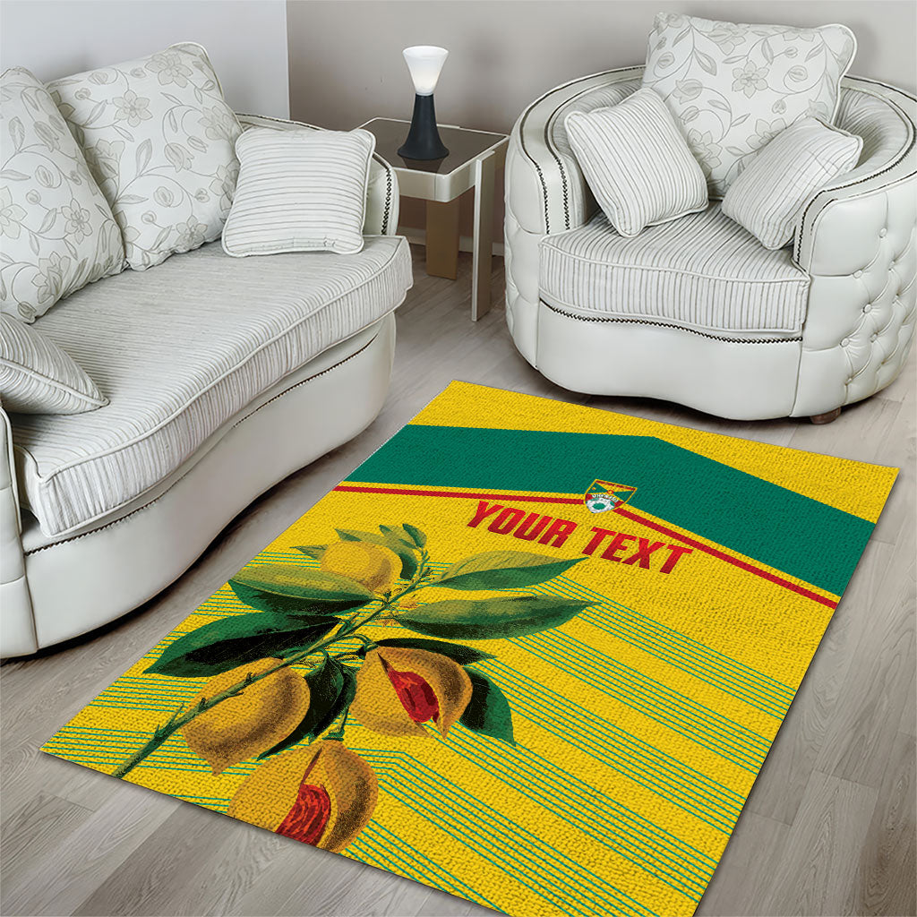 Grenada Football 2026 Custom Area Rug Go Spice Boys Nutmeg Yellow Version
