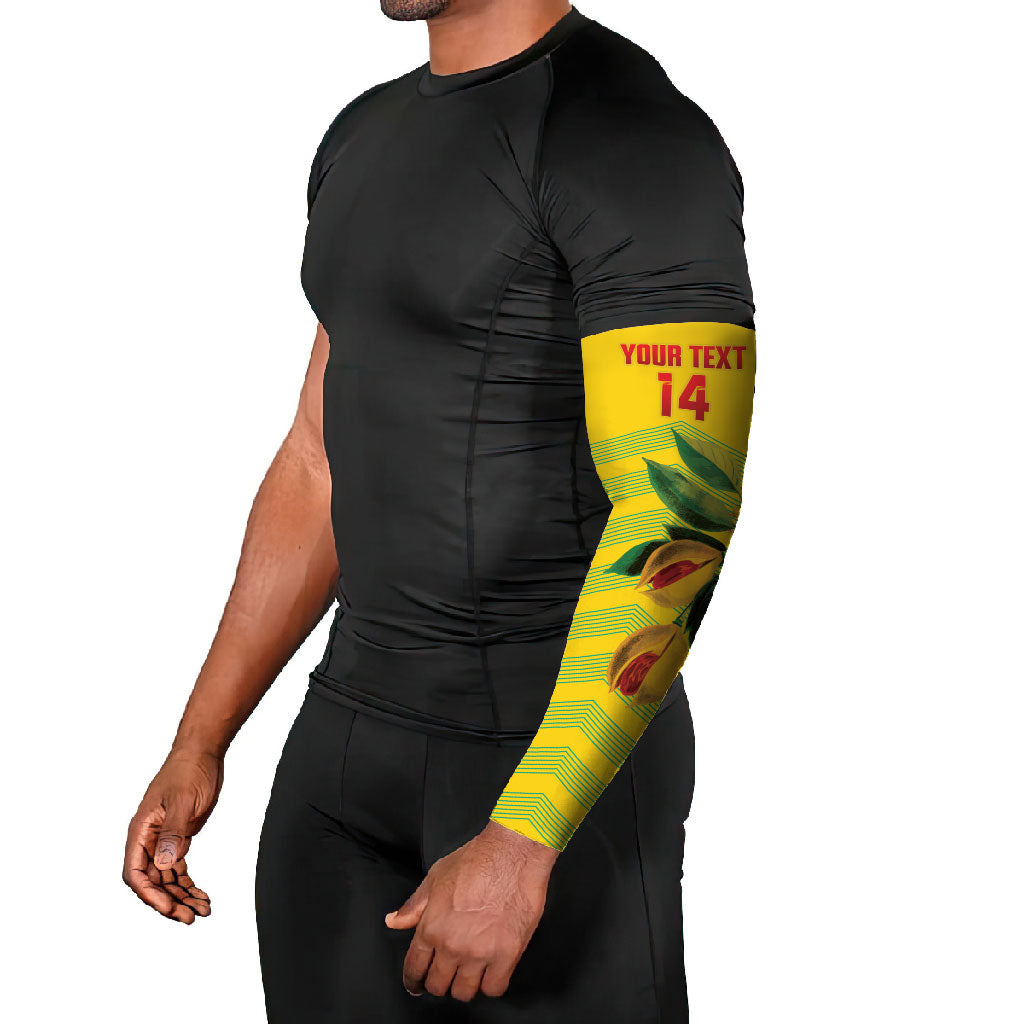 Grenada Football 2026 Custom Arm Sleeves Go Spice Boys Nutmeg Yellow Version