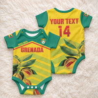 Grenada Football 2026 Custom Baby Onesie Go Spice Boys Nutmeg Yellow Version