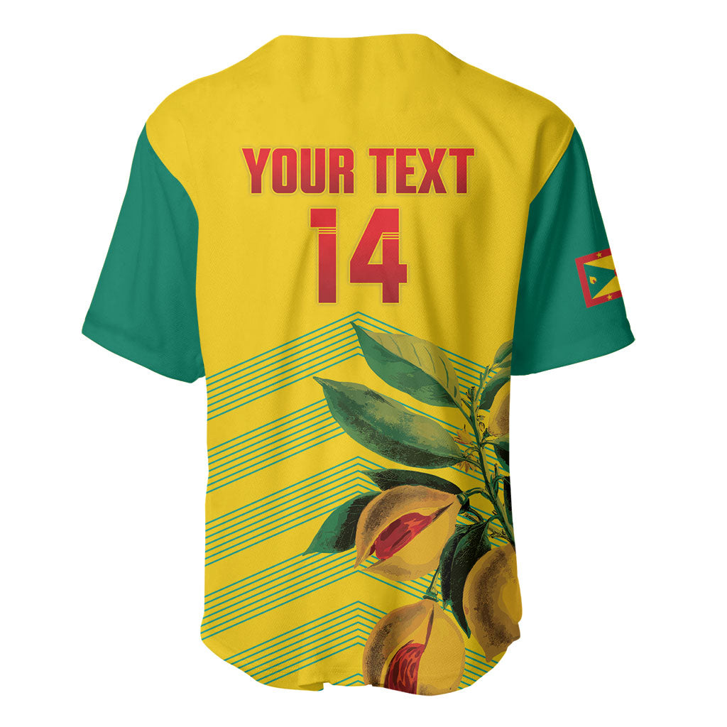 Grenada Football 2026 Custom Baseball Jersey Go Spice Boys Nutmeg Yellow Version
