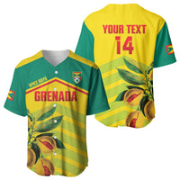 Grenada Football 2026 Custom Baseball Jersey Go Spice Boys Nutmeg Yellow Version