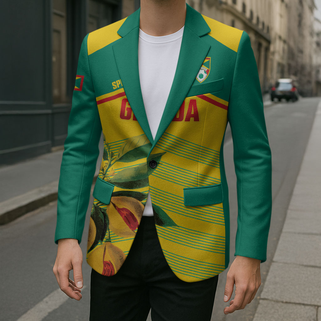 Grenada Football 2026 Custom Blazer Go Spice Boys Nutmeg Yellow Version