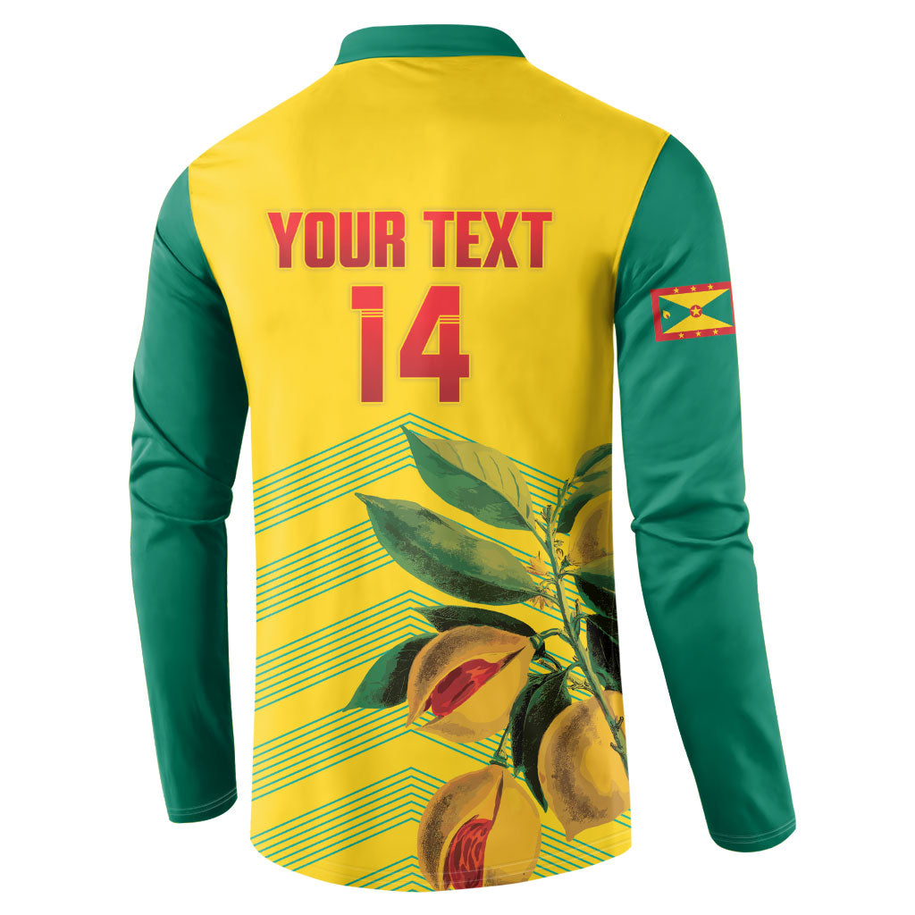 Grenada Football 2026 Custom Button Sweatshirt Go Spice Boys Nutmeg Yellow Version