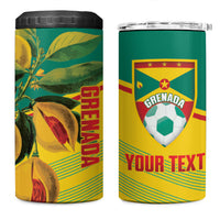 Grenada Football 2026 Custom 4 in 1 Can Cooler Tumbler Go Spice Boys Nutmeg Yellow Version