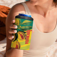 Grenada Football 2026 Custom 4 in 1 Can Cooler Tumbler Go Spice Boys Nutmeg Yellow Version