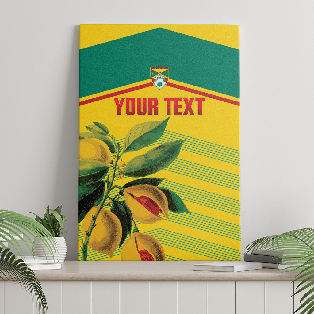 Grenada Football 2026 Custom Canvas Wall Art Go Spice Boys Nutmeg Yellow Version