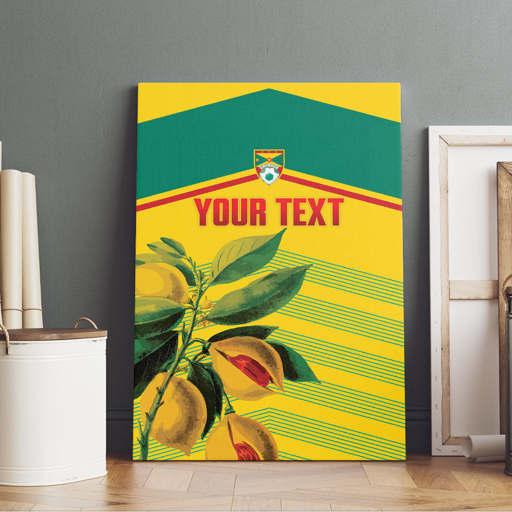 Grenada Football 2026 Custom Canvas Wall Art Go Spice Boys Nutmeg Yellow Version
