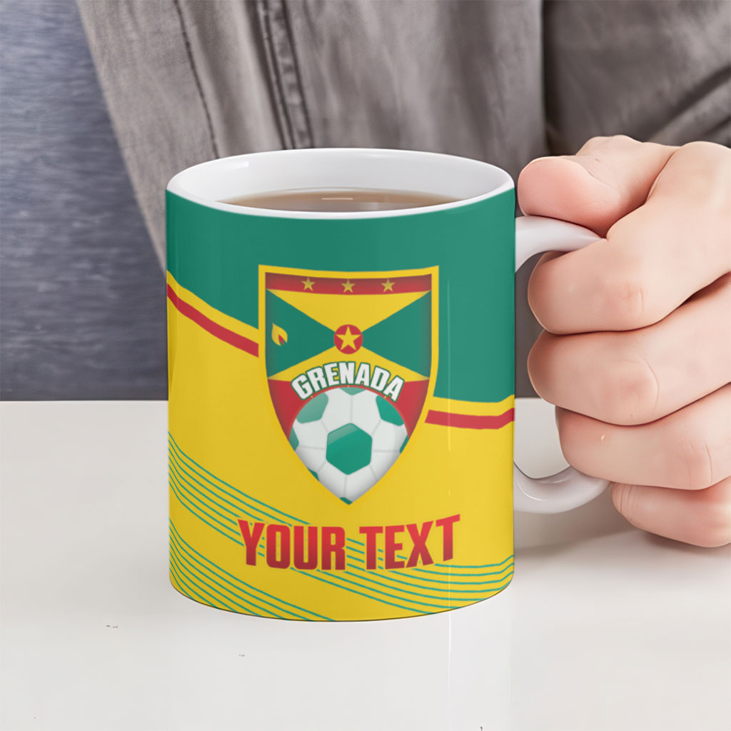 Grenada Football 2026 Custom Ceramic Mug Go Spice Boys Nutmeg Yellow Version
