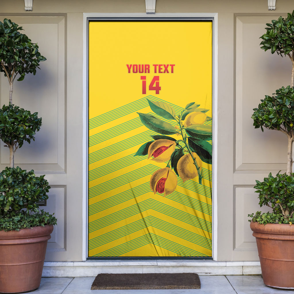 Grenada Football 2026 Custom Door Cover Go Spice Boys Nutmeg Yellow Version