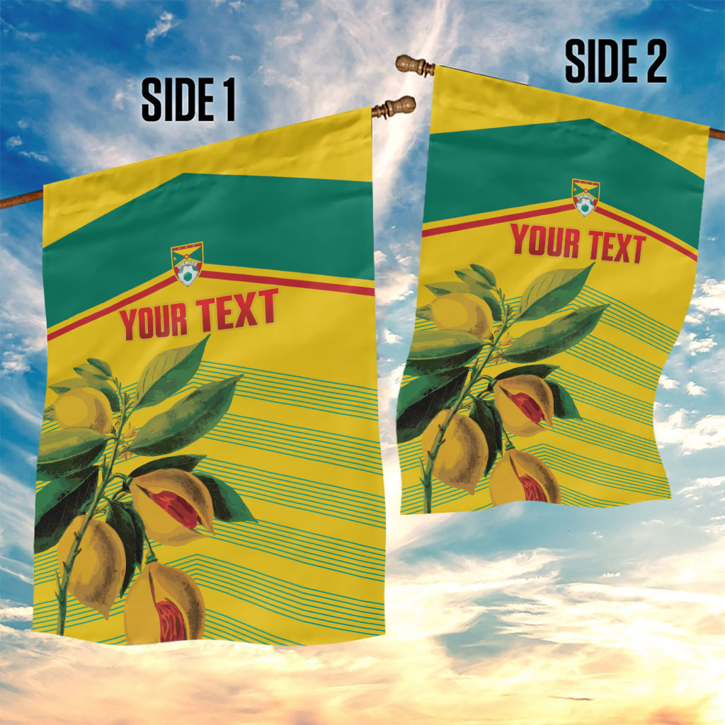 Grenada Football 2026 Custom Garden Flag Go Spice Boys Nutmeg Yellow Version