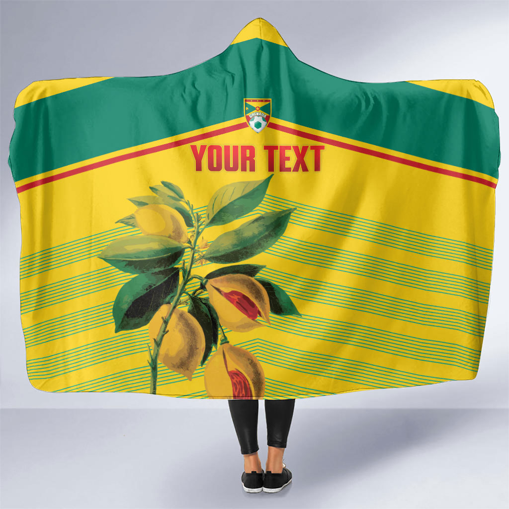 Grenada Football 2026 Custom Hooded Blanket Go Spice Boys Nutmeg Yellow Version