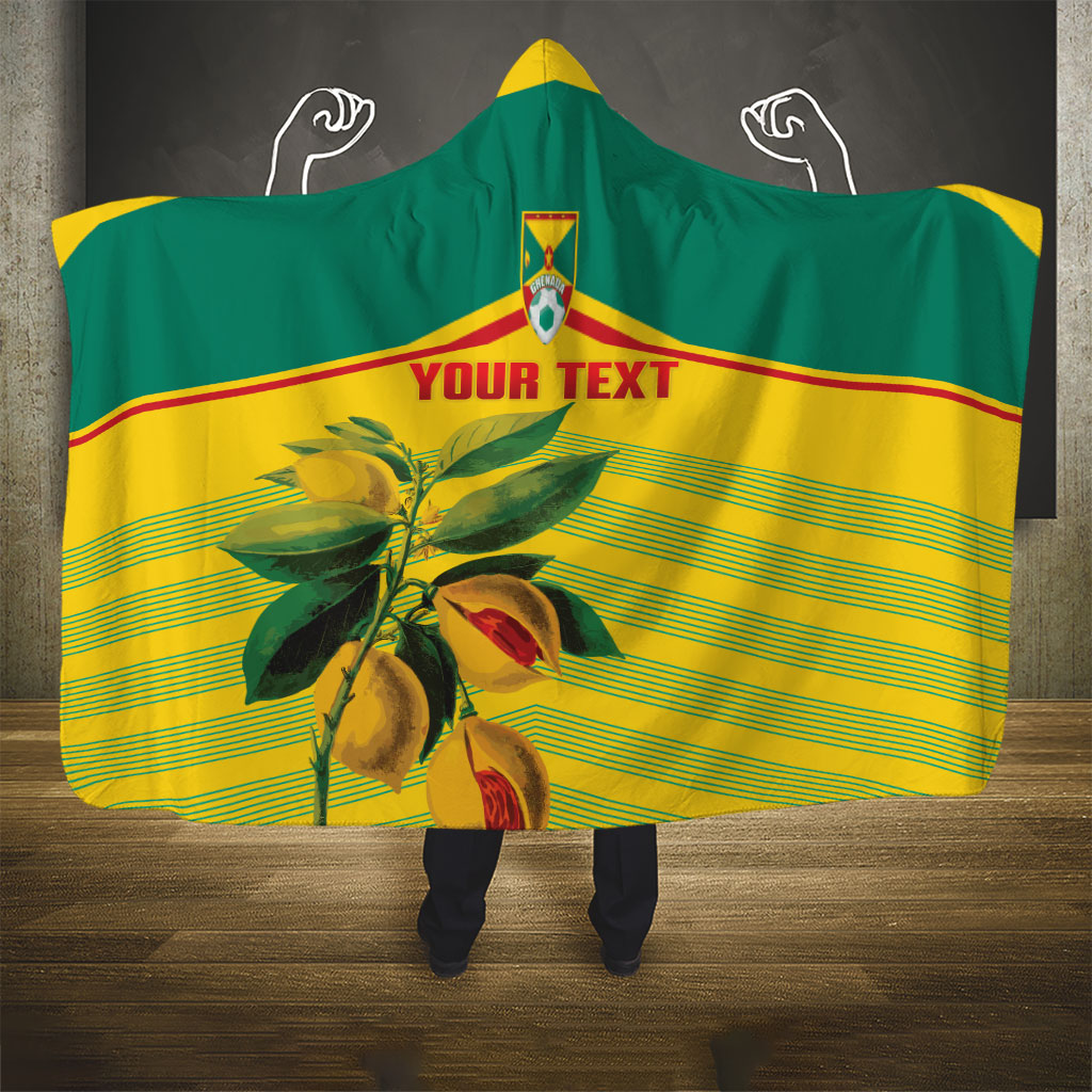 Grenada Football 2026 Custom Hooded Blanket Go Spice Boys Nutmeg Yellow Version