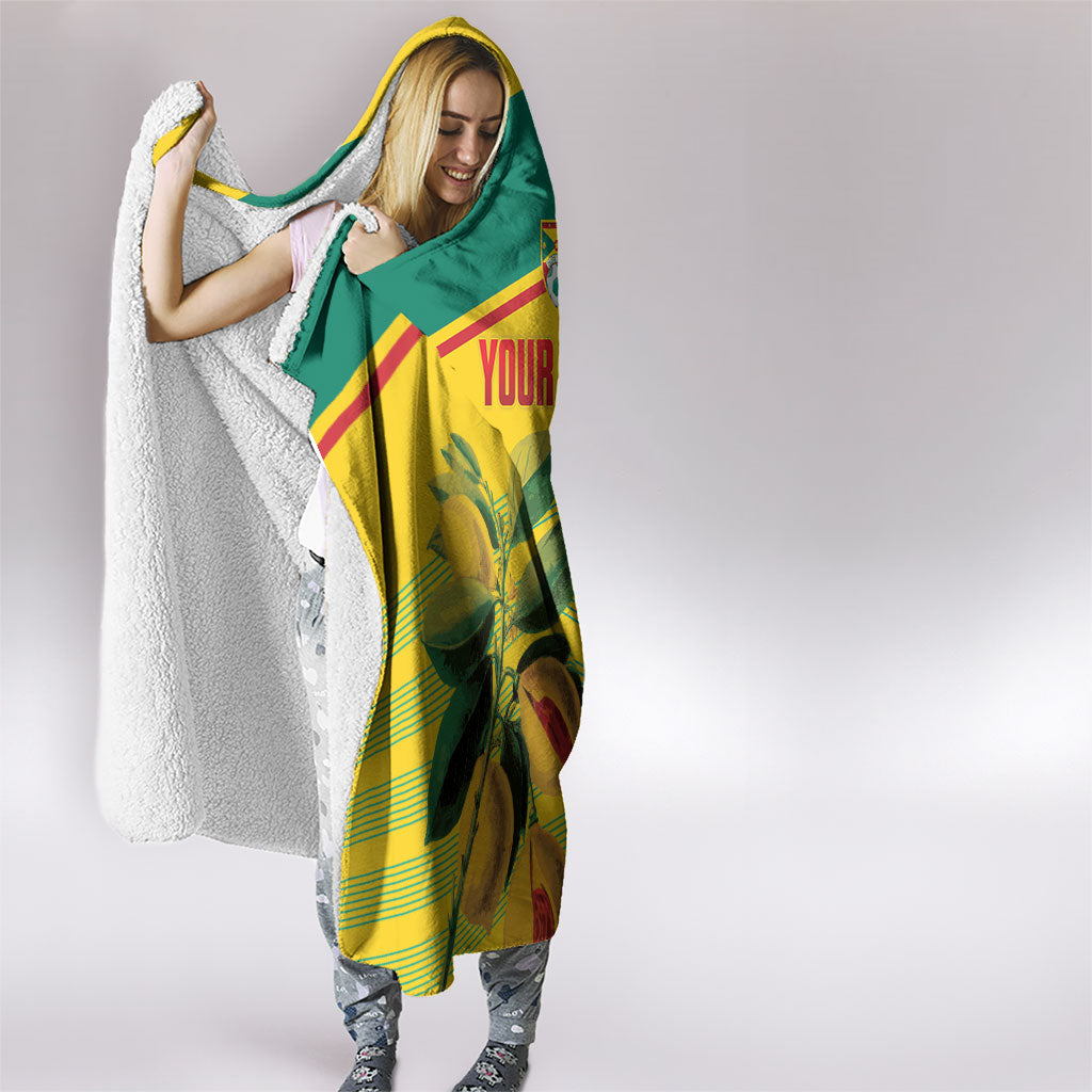 Grenada Football 2026 Custom Hooded Blanket Go Spice Boys Nutmeg Yellow Version