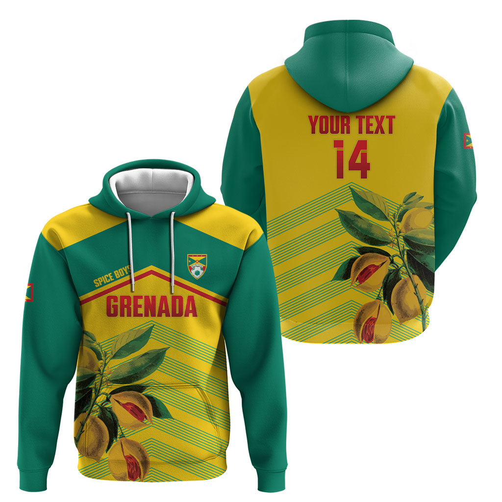 Grenada Football 2026 Custom Hoodie Go Spice Boys Nutmeg Yellow Version