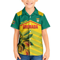 Grenada Football 2026 Custom Kid Hawaiian Shirt Go Spice Boys Nutmeg Yellow Version
