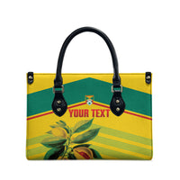 Grenada Football 2026 Custom Leather Bag Go Spice Boys Nutmeg Yellow Version