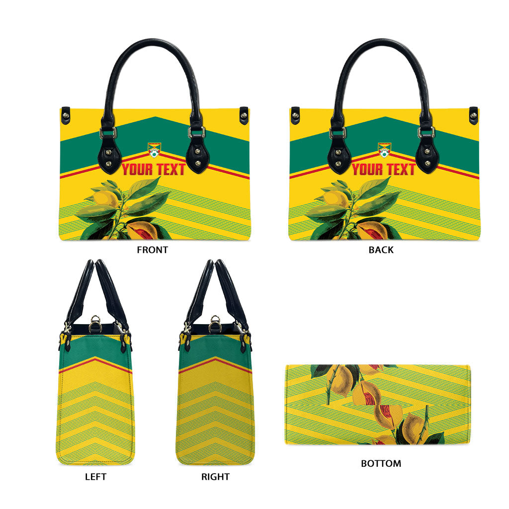 Grenada Football 2026 Custom Leather Bag Go Spice Boys Nutmeg Yellow Version