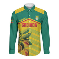 Grenada Football 2026 Custom Long Sleeve Button Shirt Go Spice Boys Nutmeg Yellow Version