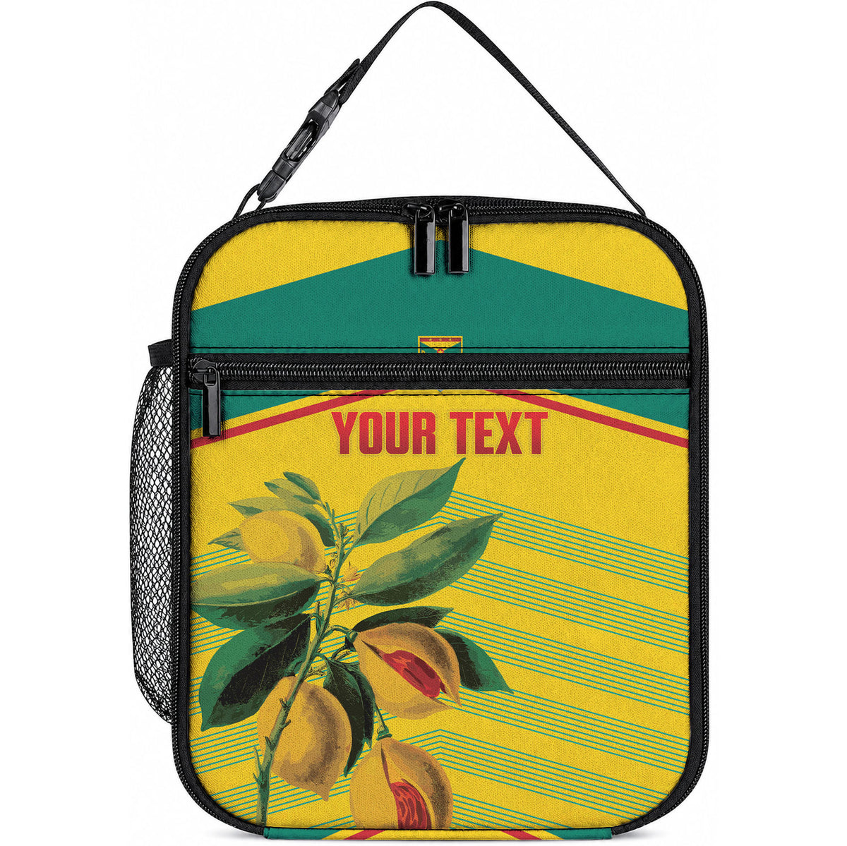 Grenada Football 2026 Custom Lunch Bag Go Spice Boys Nutmeg Yellow Version