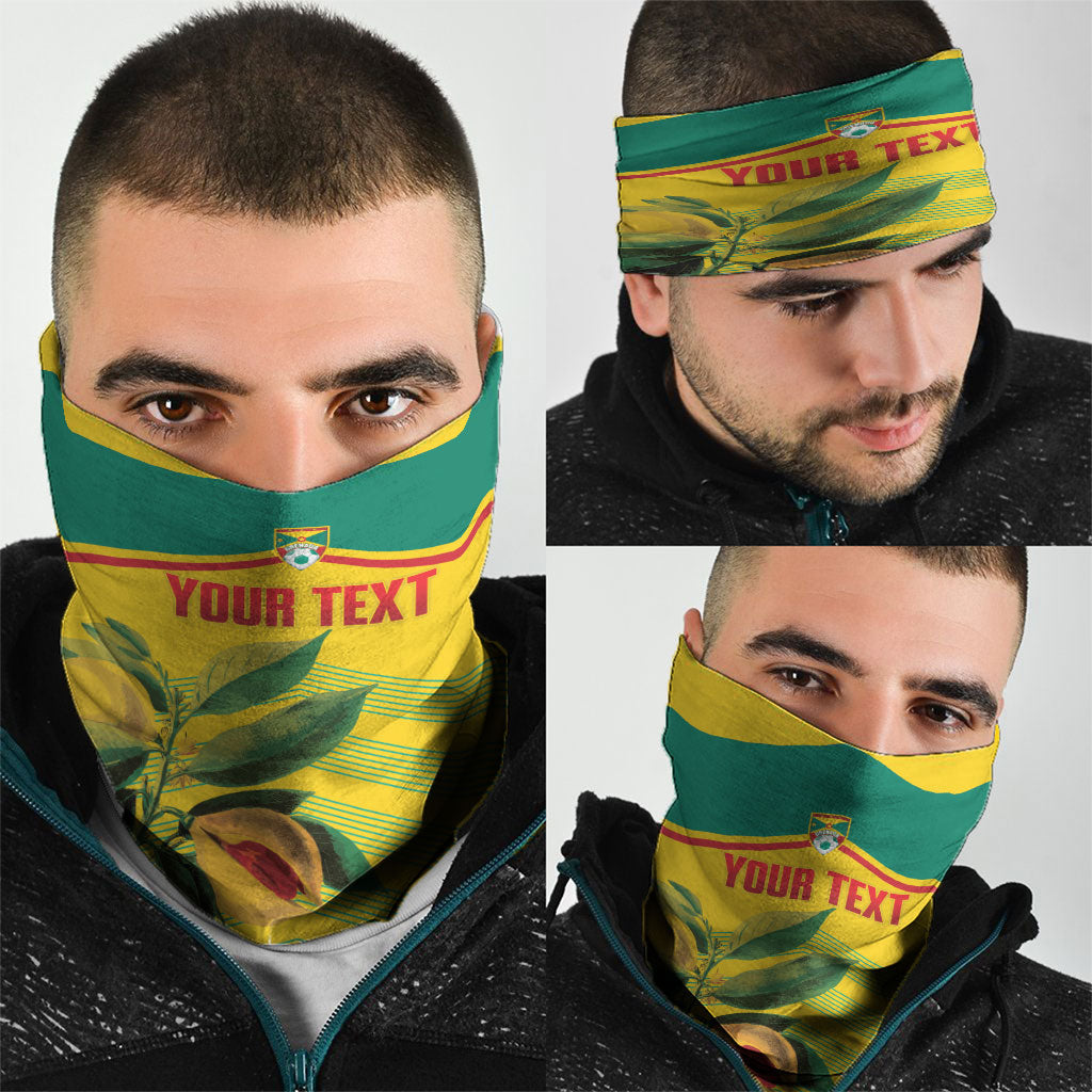Grenada Football 2026 Custom Neck Gaiter Go Spice Boys Nutmeg Yellow Version